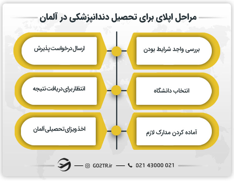 مراحل اپلای برای تحصیل دندانپزشکی در آلمان