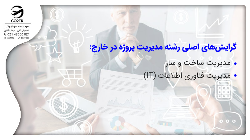 گرایش های رشته مدیریت پروژه