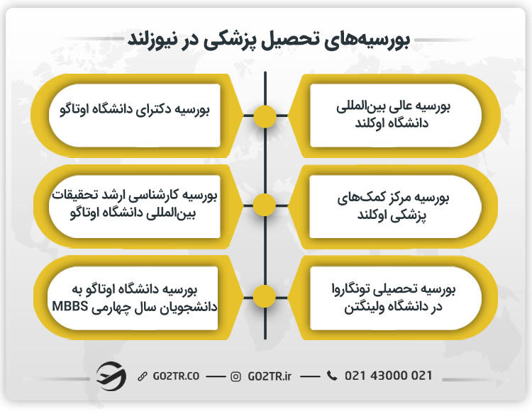 بورسیه های تحصیل پزشکی در نیوزلند