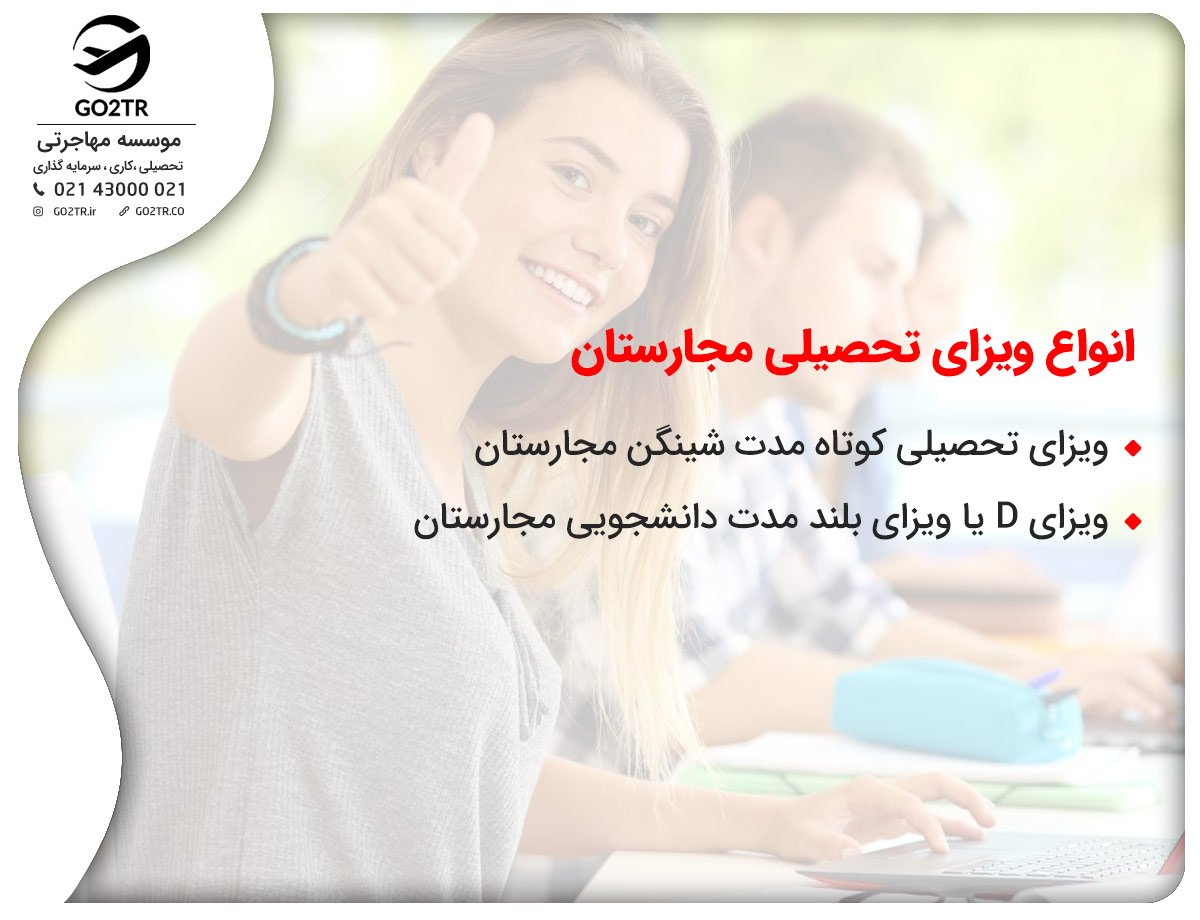 اقامت مجارستان و انواع ویزای تحصیلی