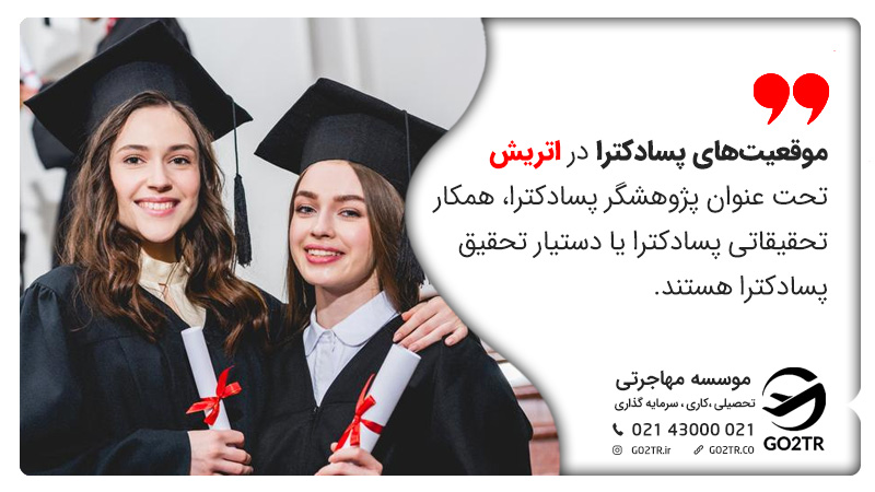 موقعیتهای پسادکترا در اتریش را میتوان به روشهای مختلف تأمین کرد. موقعیتهای پسادکترا در اتریش تحت عنوان پژوهشگر پسادکترا، همکار تحقیقاتی پسادکترا یا دستیار تحقیق پسادکترا هستند.