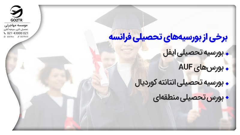 علاوه بر امکان تحصیل رایگان در فرانسه، شما به عنوان دانشجوی تحصیلات تکمیلی، به طیف گسترده‌ای از بورس‌های تحصیلی دسترسی خواهید داشت.