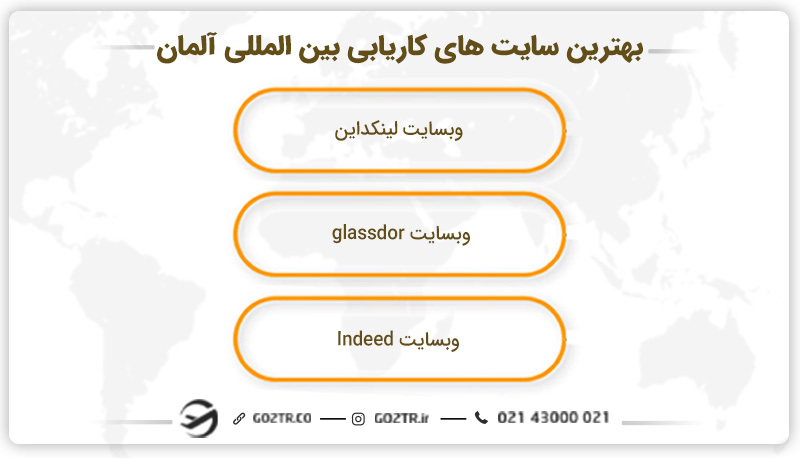 کاریابی المان
کاریابی آلمان سایت
سایتهای کاریابی در المان
موسسات کاریابی آلمان
موسسات کاریابی در آلمان
شرکتهای کاریابی در آلمان
