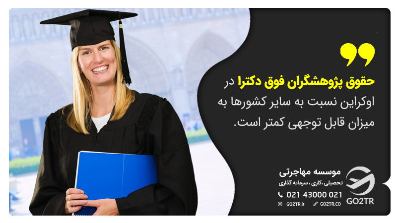 دستمزد فوق دکترا در اوکراین