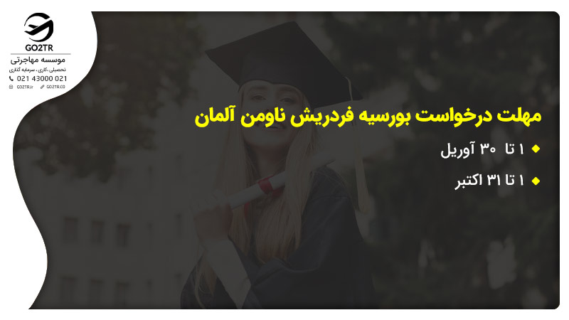 مهلت درخواست بورسیه فردریش ناومن آلمان