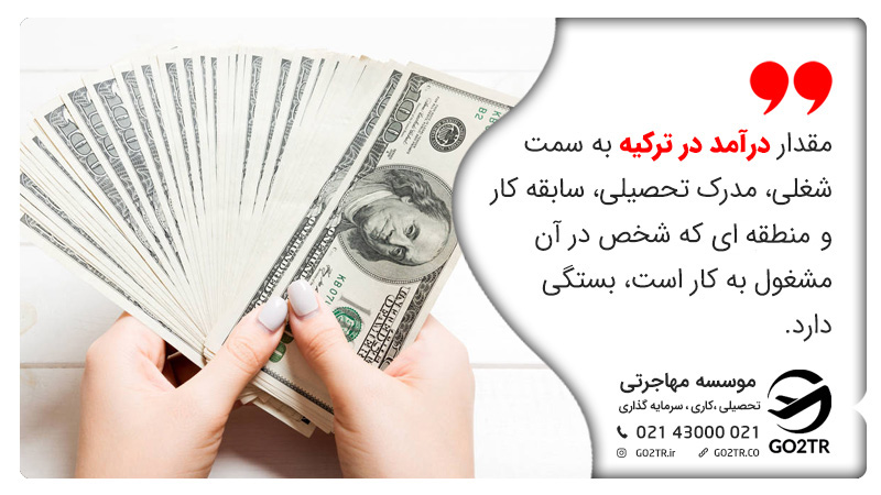 زندگی در ترکیه و مقدار درآمد