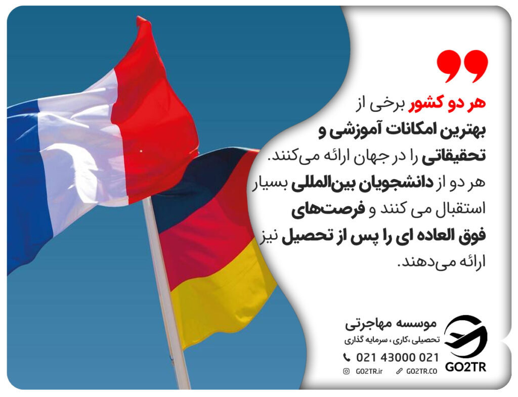 تحصیل در فرانسه یا آلمان