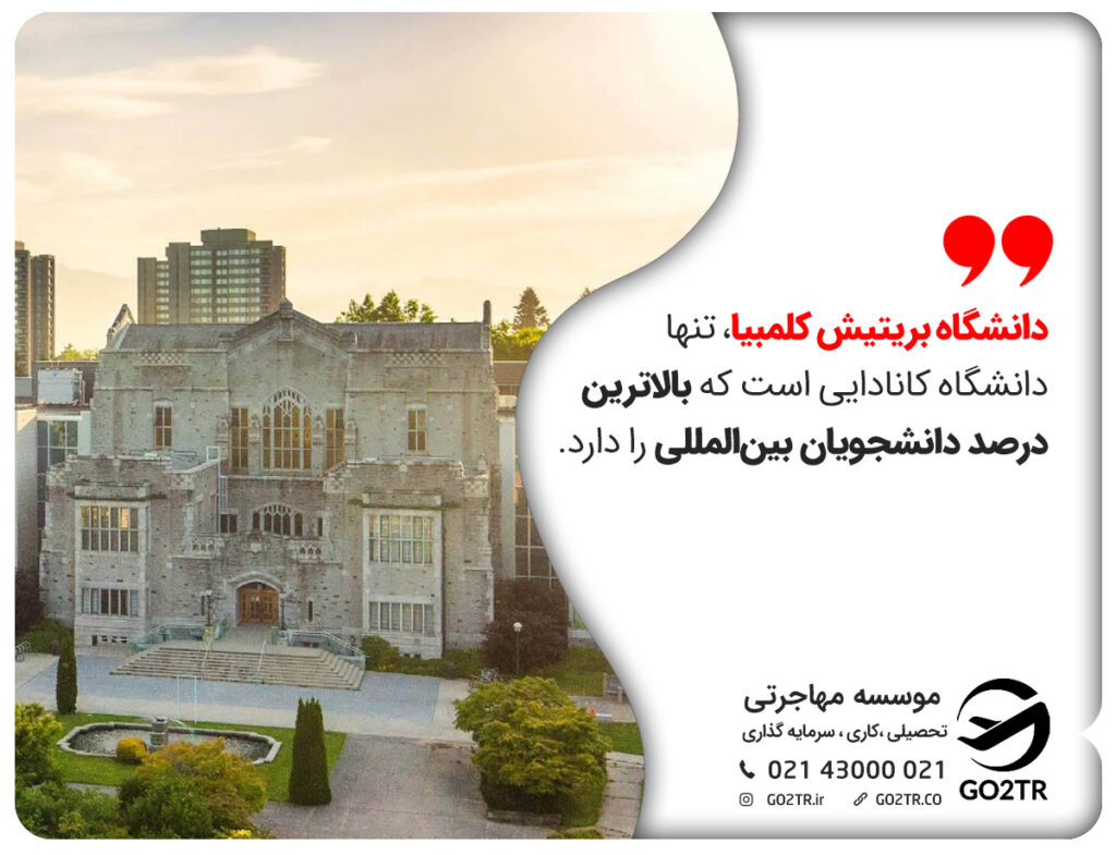 دانشگاه بریتیش کلمبیا یکی از ارزان ترین دانشگاه های کانادا است