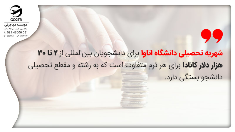 هزینه تحصیل در دانشگاه اتاوا