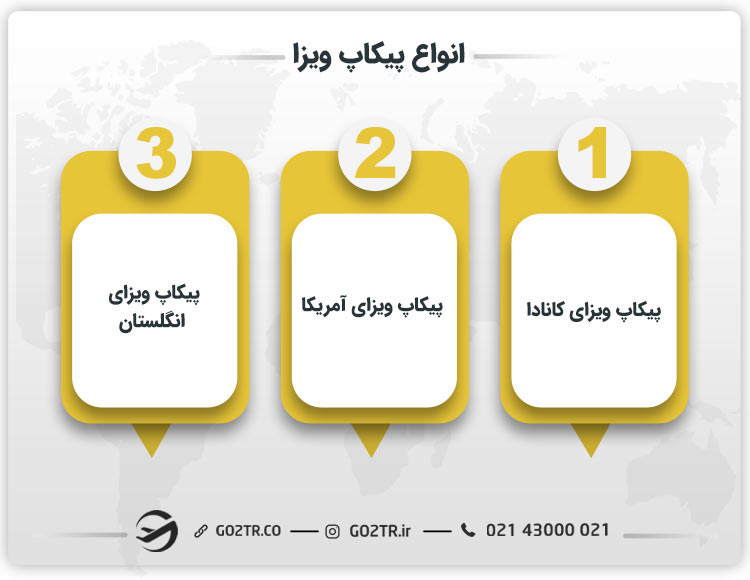 انواع پیکاپ ویزا
