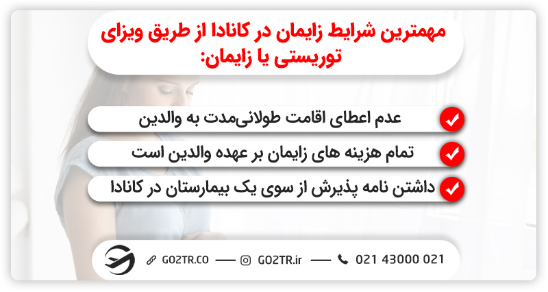 شرایط زایمان در کانادا