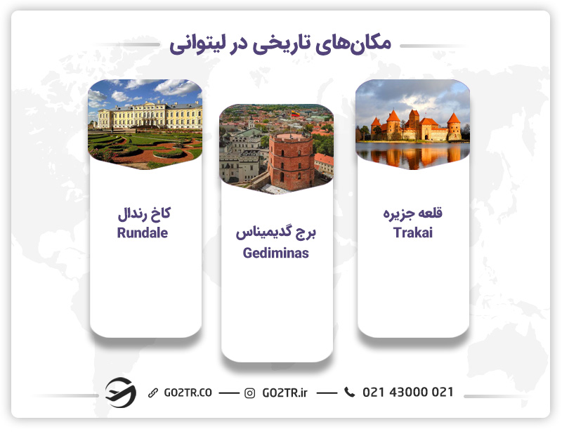 مکان های تاریخی در لیتوانی