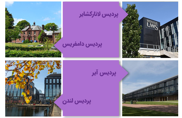 پردیسهای دانشگاه غرب اسکاتلند