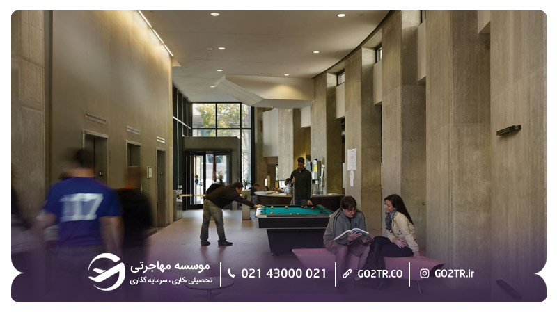  سالن سرگرمی خوابگاه دانشگاه درکسل آمریکا