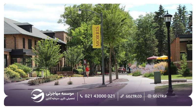 نمایی از پردیس موریس دانشگاه مینه‌سوتا آمریکا