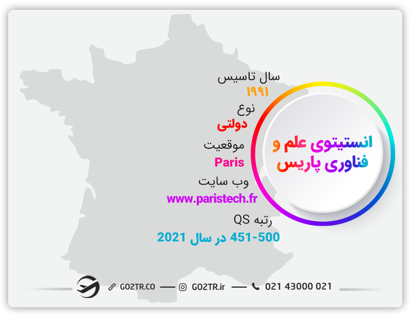 اطلاعات کلی درباره انستیتوی علم و فناوری پاریس