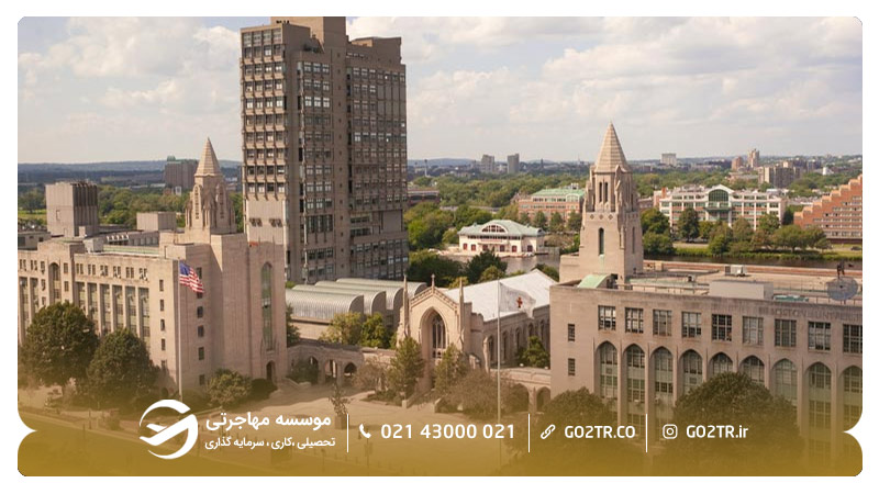 نمایی دیگر از دانشگاه بوستون آمریکا