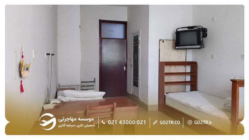 اتاق تک نفره خوابگاه دانشجویی