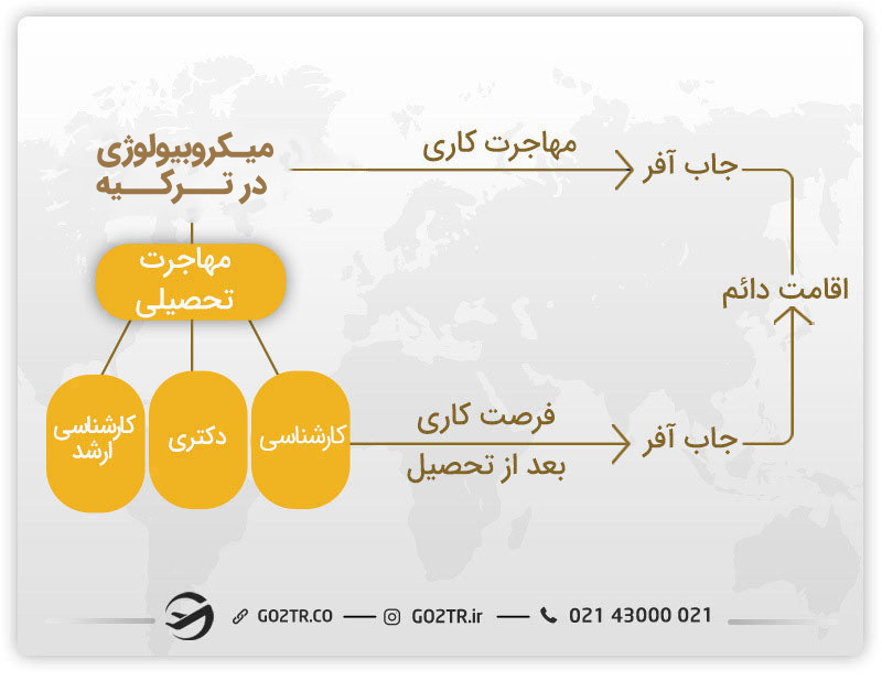 بهترین روش ها برای مهاجرت میکروبیولوژیستها در ترکیه