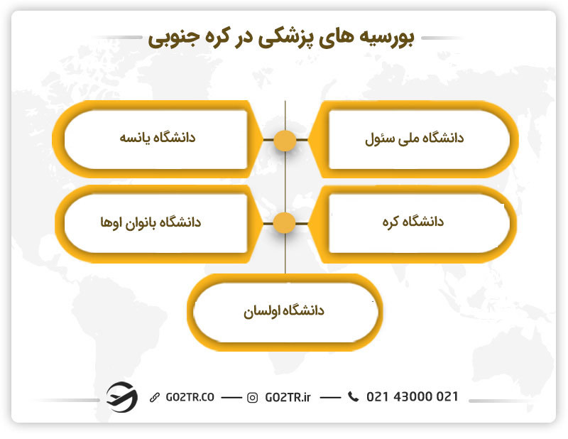 بورسیه های پزشکی در کره جنوبی 