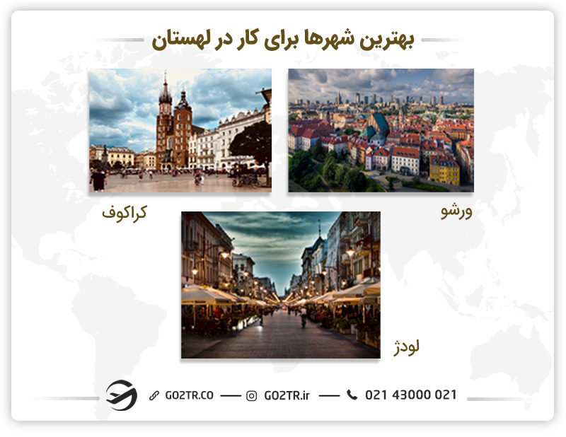 بهترین شهرها برای کار در لهستان