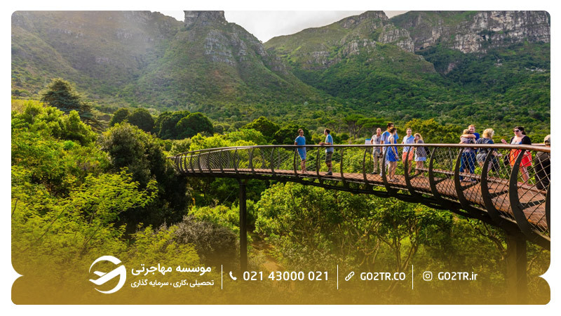 باغ گیاهشناسی Kirstenbosch در آفریقای جنوبی
