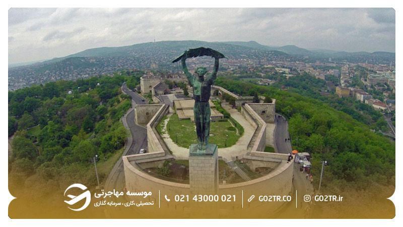 نمایی از تپه گلرت در کشور مجارستان