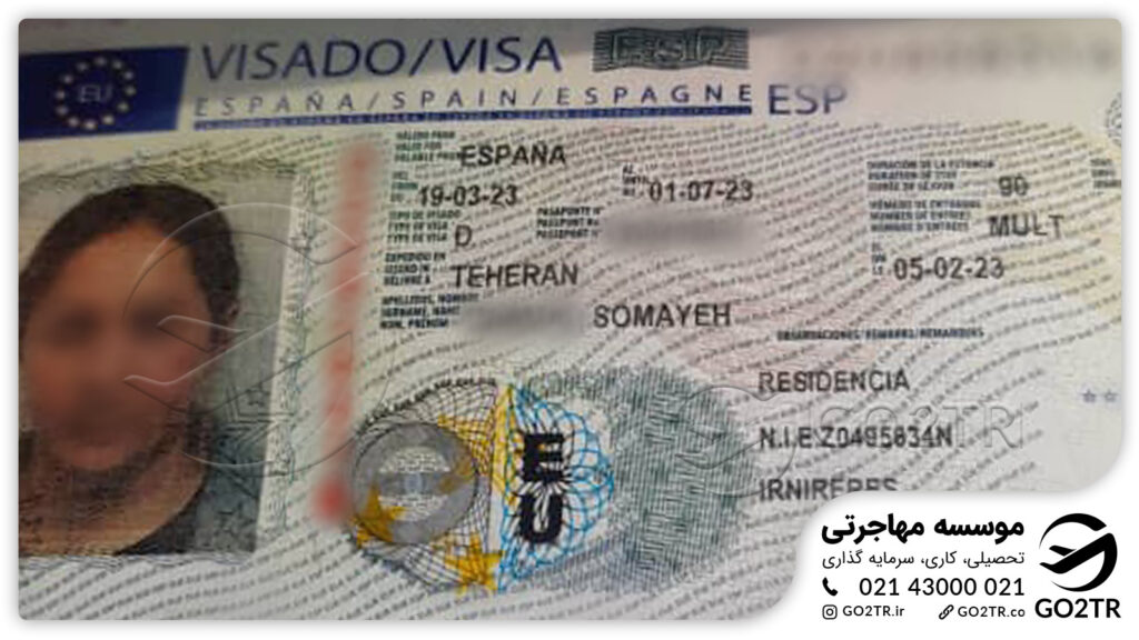 اخذ ویزای تحصیلی اسپانیا توسط کارشناسان GO2TR