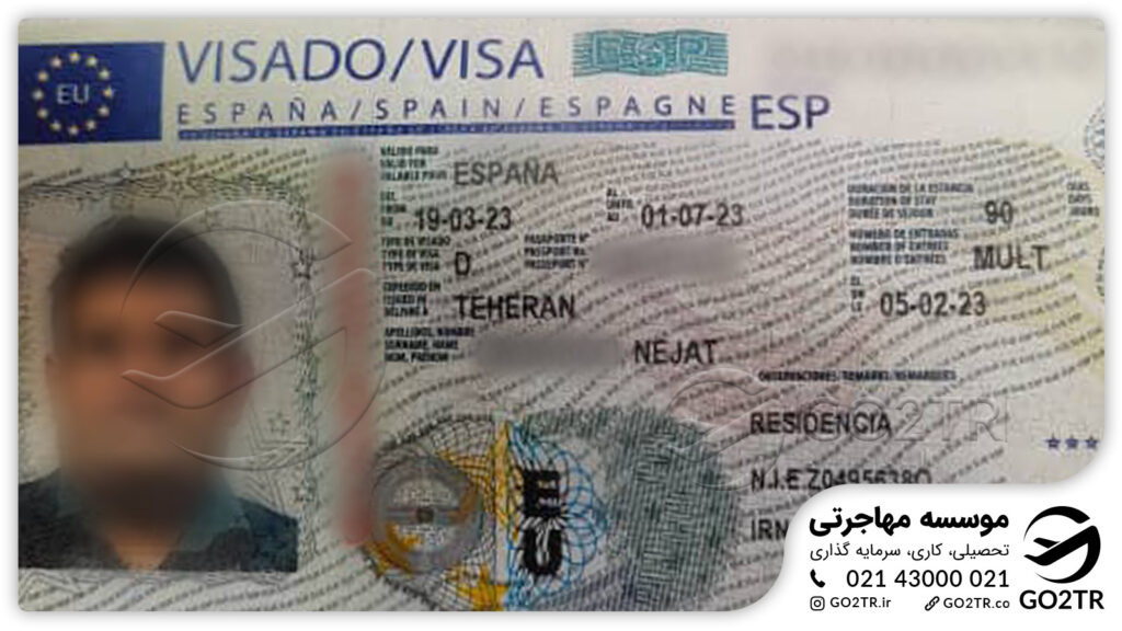 اخذ ویزای تحصیلی اسپانیا توسط کارشناسان GO2TR