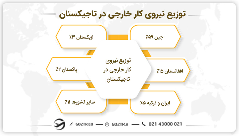 توزیع نیروی کار خارجی در تاجیکستان