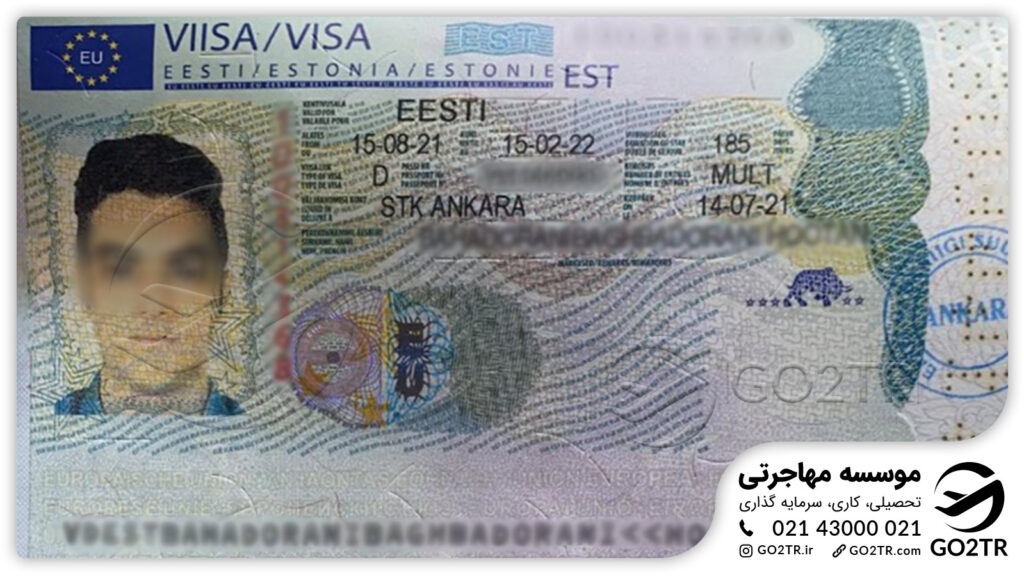اخذ ویزای استونی توسط کارشناسان GO2TR