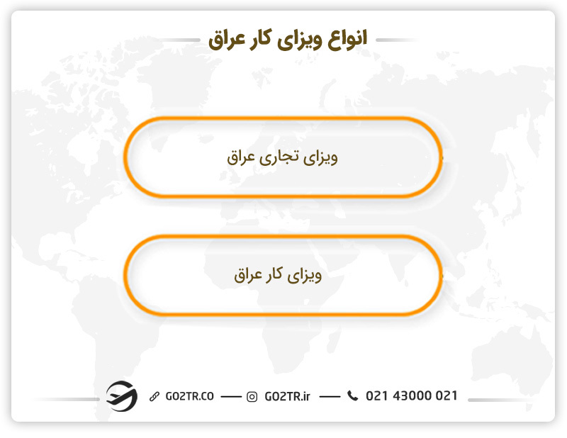 انواع ویزای کار عراق