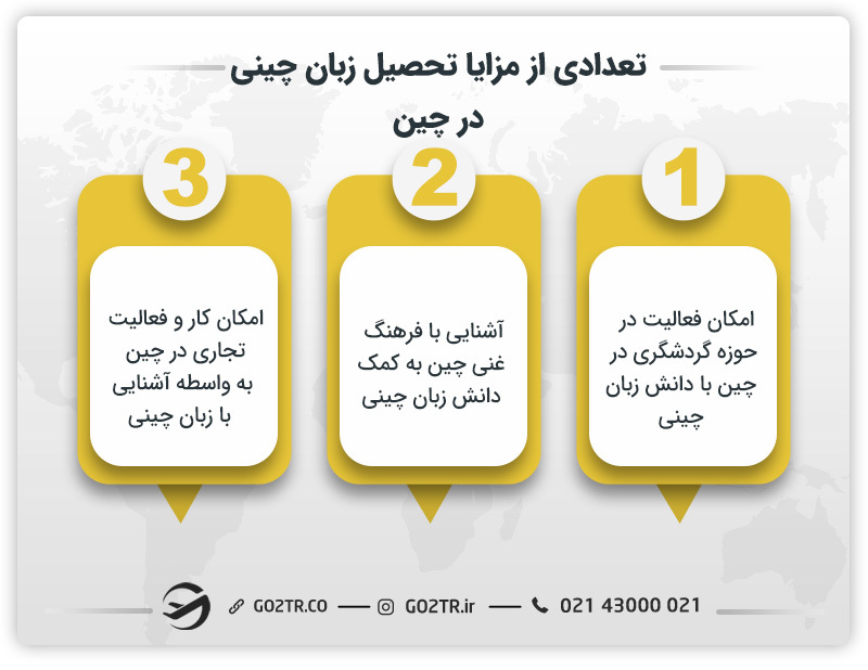 تعدادی از مزایا تحصیل زبان چینی در چین 