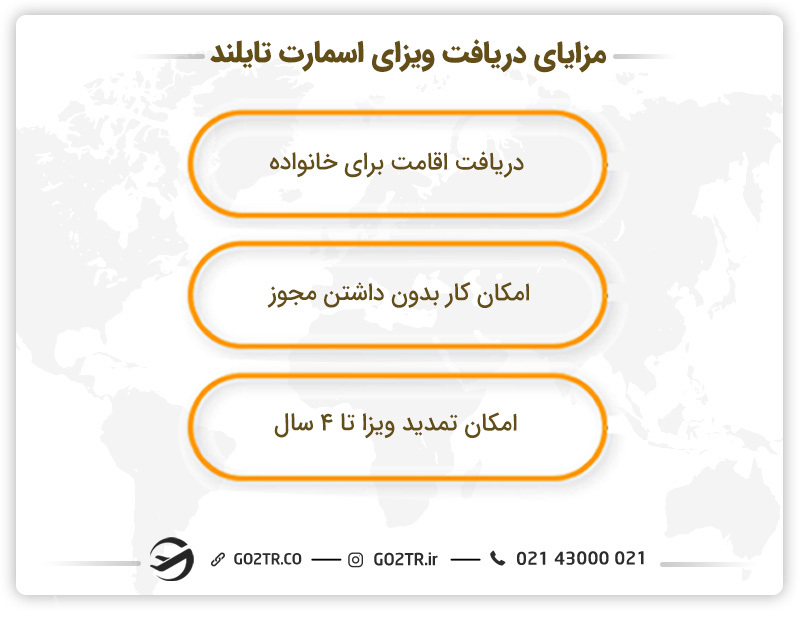 مزایای دریافت ویزای اسمارت تایلند