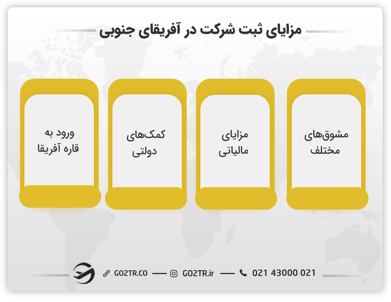 مزایای ثبت شرکت در آفریقای جنوبی