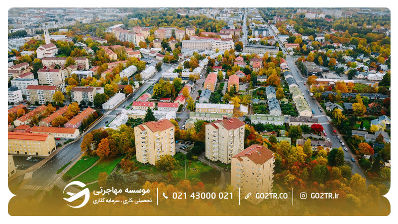 نمایی از شهر تورکو