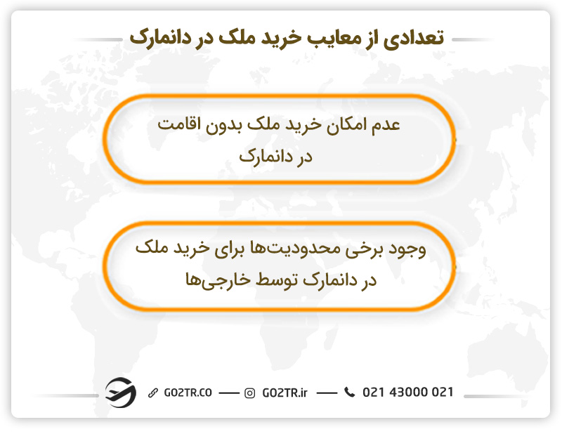 تعدادی از معایب خرید ملک در دانمارک
