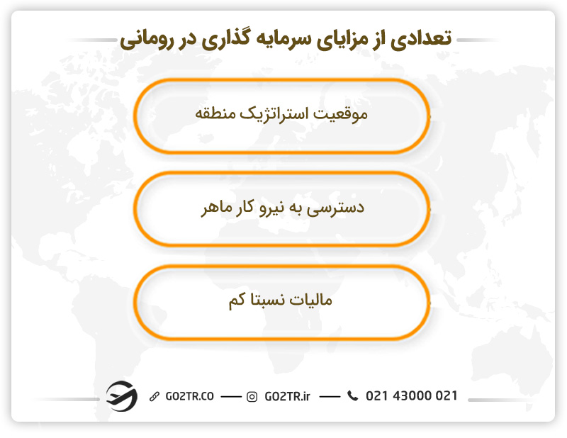 مزایای سرمایه گذاری در رومانی