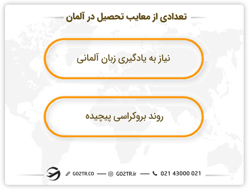 تعدادی از معایب تحصیل در آلمان