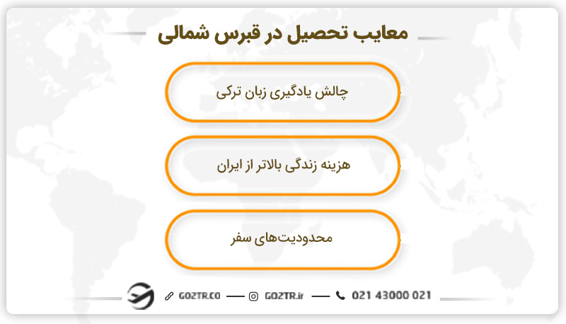 معایب تحصیل در قبرس شمالی