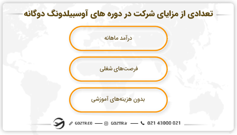 تعدادی از مزایای شرکت در دوره های آوسبیلدونگ دوگانه
