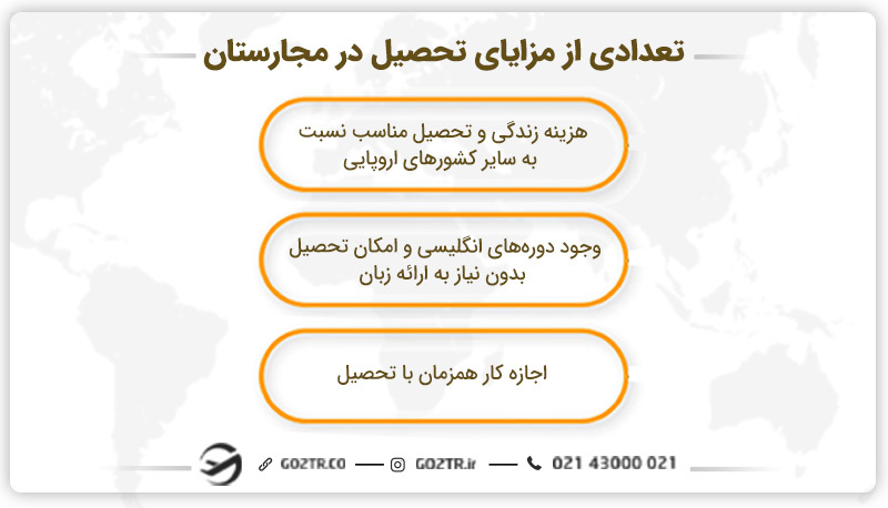تعدادی از مزایای تحصیل در مجارستان