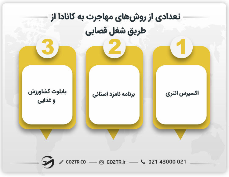 تعدادی از روش‌های مهاجرت به کانادا از طریق شغل قصابی