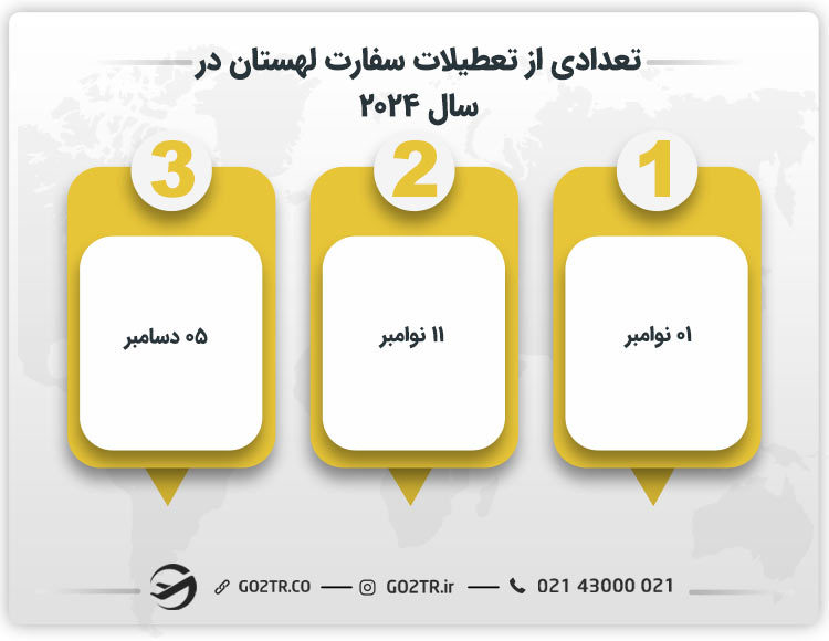 تعدادی از تعطیلات سفارت لهستان