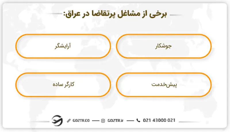 مشاغل پرتقاضا در عراق