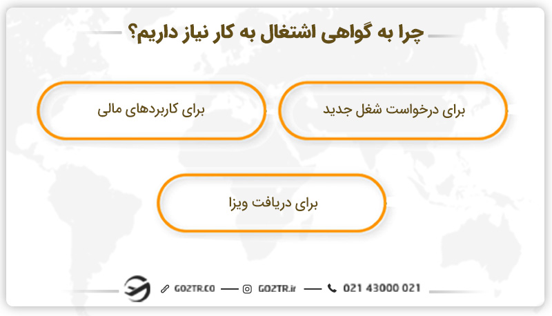 چرا به گواهی اشتغال به کار نیاز داریم؟
