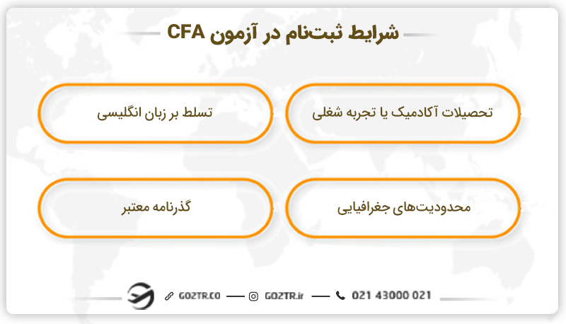 شرایط ثبت نام در آزمون CFA