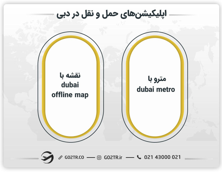 اپلیکیشن های حمل و نقل در دبی
