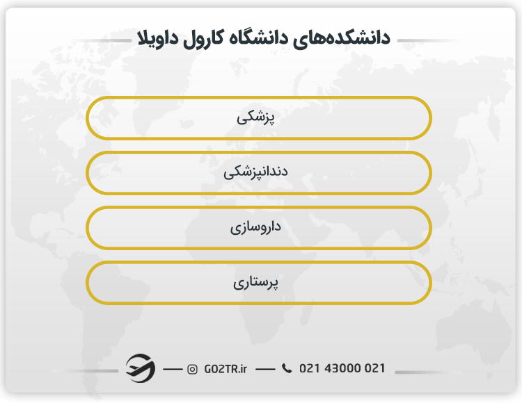دانشکده‌های دانشگاه کارول داویلا